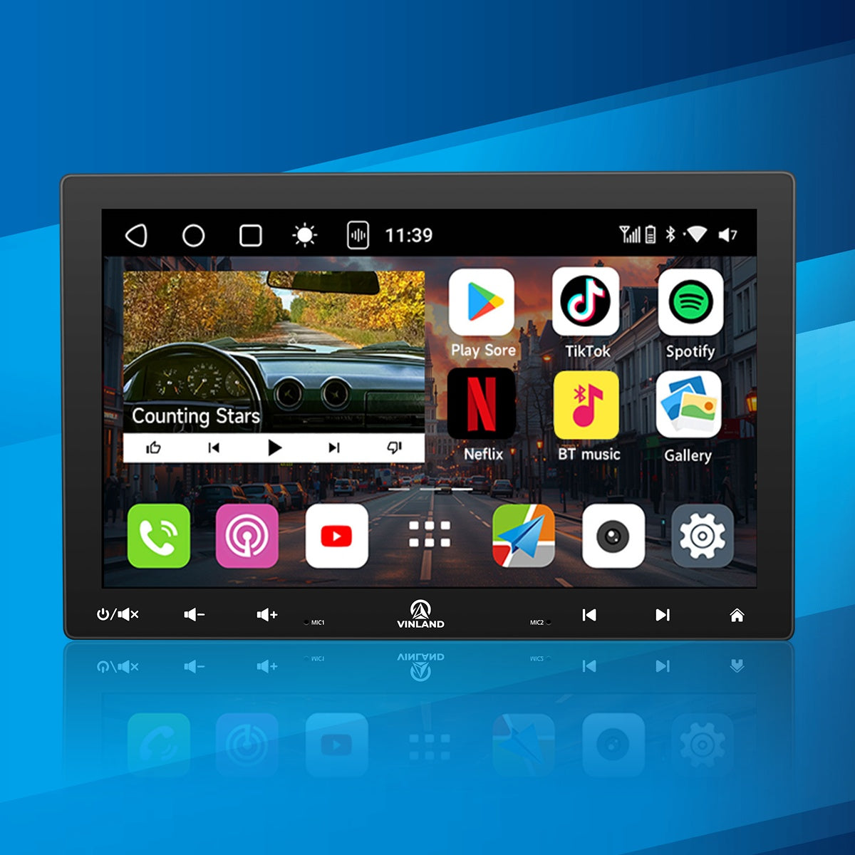 VIBE 10.1" Single DIN Android Car Universal Radio