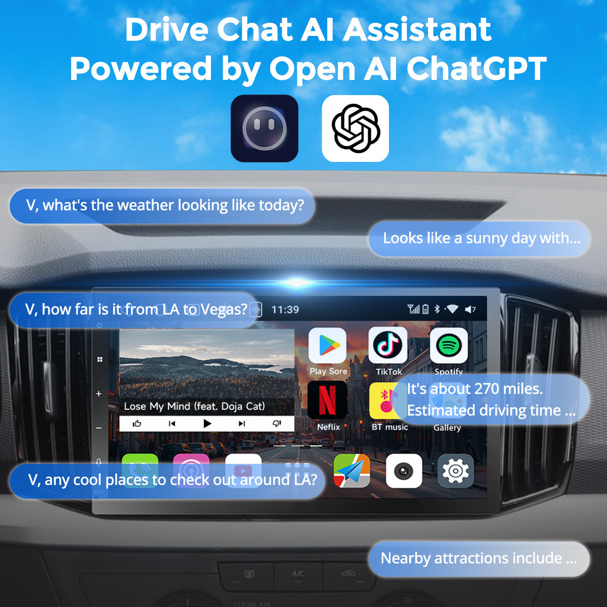 VIBE 7" Double DIN Android Car Universal Radio