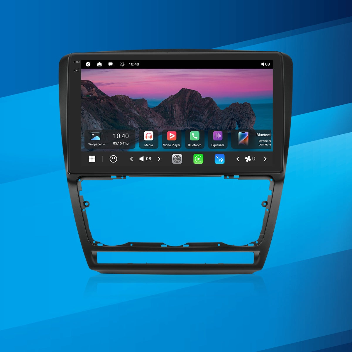 VISTA 10” Custom-Fit Car Stereo Škoda Octavia 2007-2014