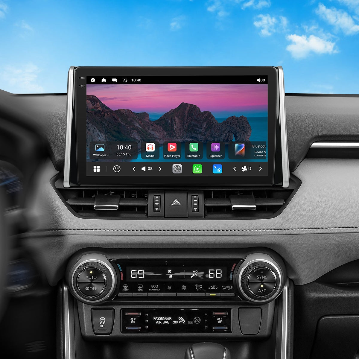 VISTA 10” Custom-Fit Car Stereo Toyota RAV4 2019-2022