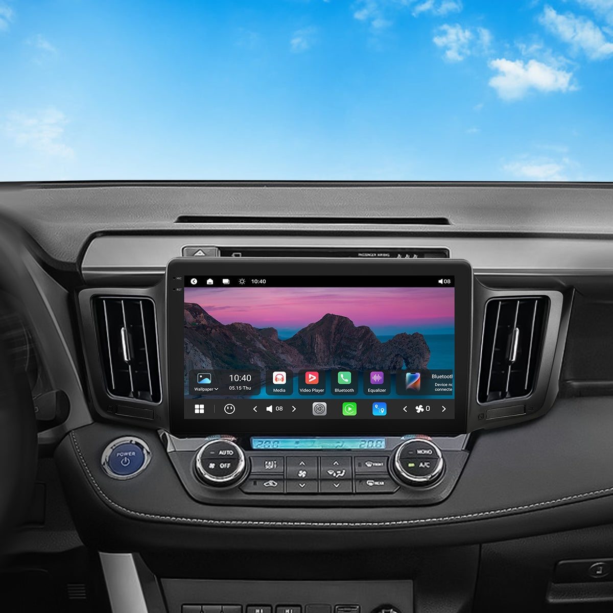 VISTA 10” Custom-Fit Car Stereo for Toyota RAV4 2013-2018