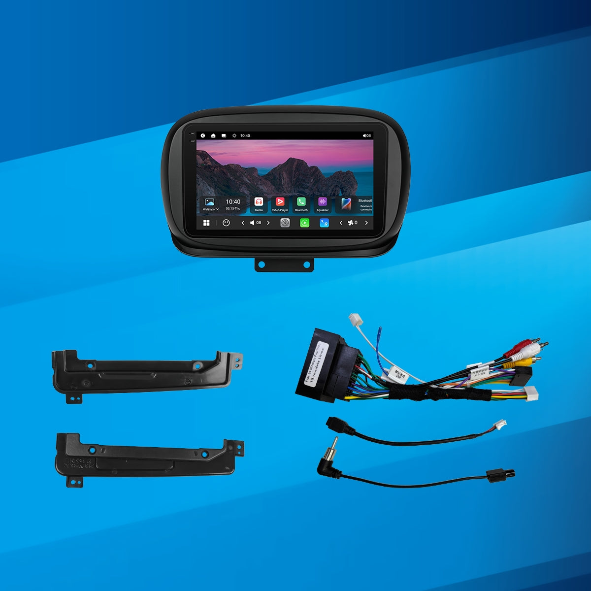 VISTA 9” Custom-Fit Car Stereo for Fiat 500X 2014-2020