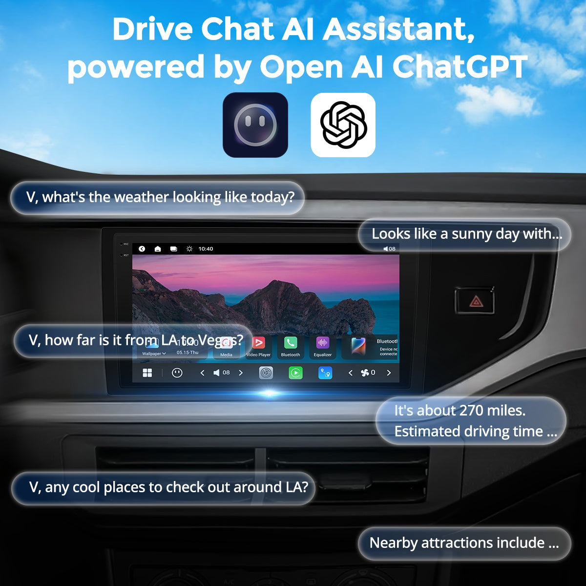 VISTA 9” Custom-Fit Car Stereo for Volkswagen Polo 2018-2023